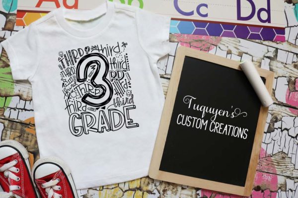 Third Grade Kids School Shirt