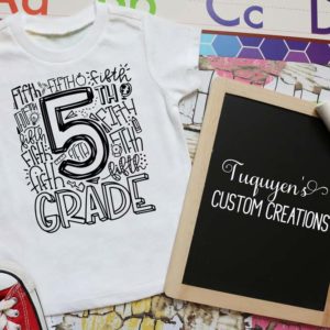 Fifth Grade Kids School Shirt
