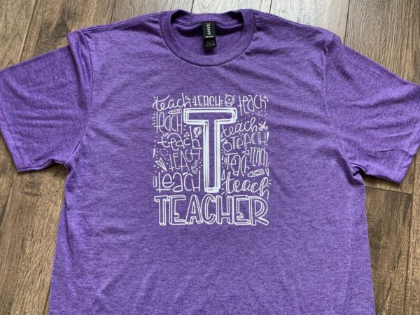 Teacher Typography T-Shirt