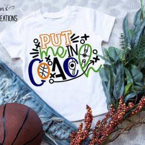 Basketball Put Me in Coach Kids Shirt