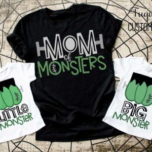 Mom of Monsters, Little Monster & Big Monster T-Shirt Bundle