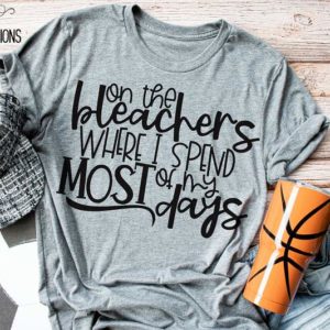 On the Bleachers Where I Spend Most of My Days Sports Mom Women's T-Shirt