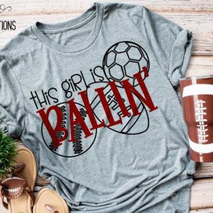 This Girl Is Ballin' Sports Mom Women's T-Shirt
