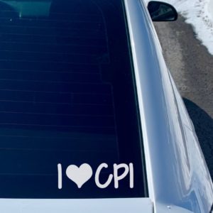 I Love CPI Car Decal