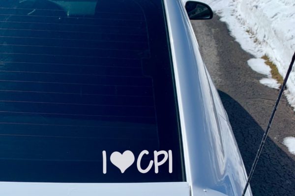 I Love CPI Car Decal