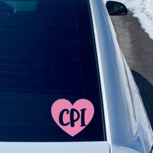 CPI Heart Car Decal