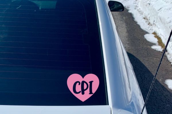 CPI Heart Car Decal
