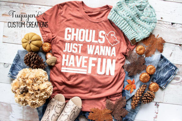 Ghouls Just Wanna Have Fun Adult Halloween T-Shirt
