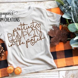Prettiest Pumpkin In The Patch Kids Fall Shirt