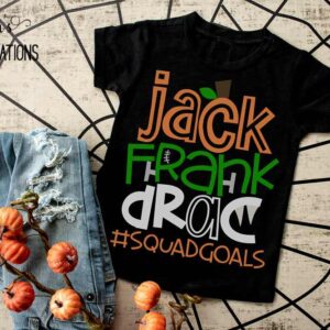 Jack Frank Drac #SquadGoals Kids Halloween Shirt