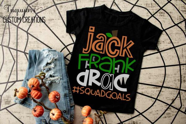 Jack Frank Drac #SquadGoals Kids Halloween Shirt
