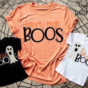 Love My Boos, Little Boo & Big Boo T-Shirt Bundle
