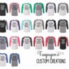 Amen Leopard Print Raglan Baseball Shirt for Adults - Image 2