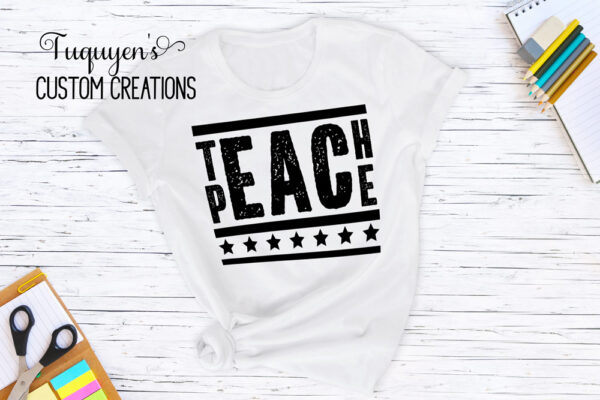 Teach Peace T-Shirt for Adults