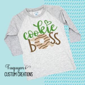 Cookie Boss Raglan Shirt for Toddlers & Youth