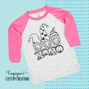 Gnomes XOXO Raglan Shirt for Toddlers & Youth