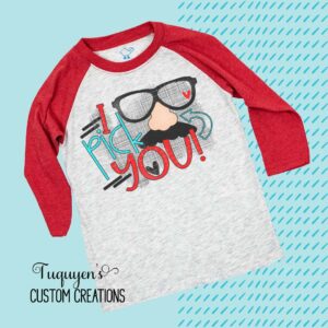 I Pick You Kids Valentine Raglan Shirt for Toddlers & Youth
