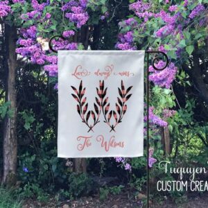 Willowsford Valentine's Day Pink Buffalo Plaid Garden Flag