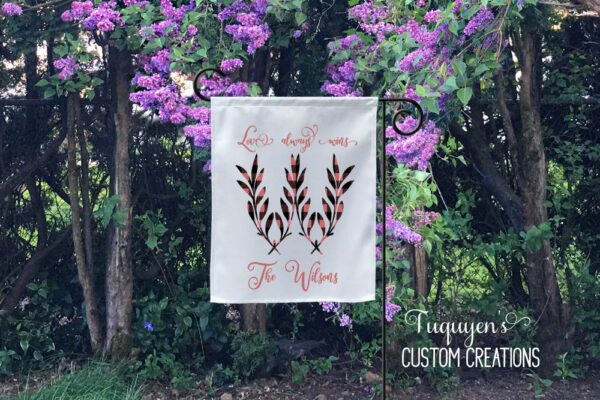Willowsford Valentine's Day Pink Buffalo Plaid Garden Flag