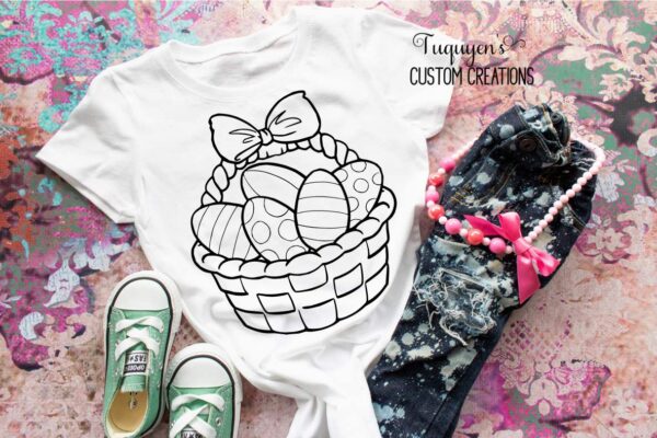 Easter Basket Coloring Shirt Bundle