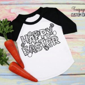Happy Easter Coloring Shirt Bundle
