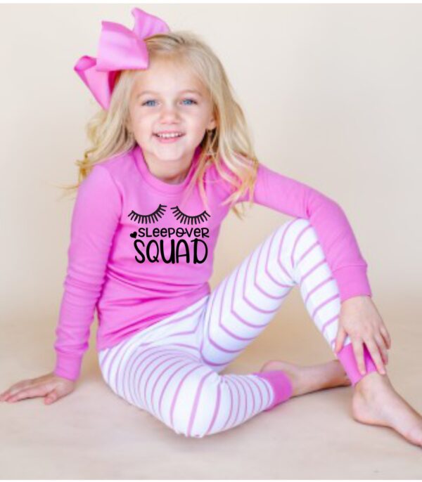 Personalized Sleepover Squad Girls Pajamas