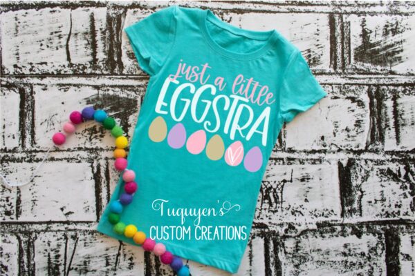 Just a Little Eggstra Easter Kids Shirt