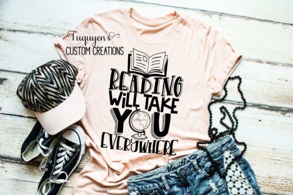 Reading Will Take You Everywhere Adult T-Shirt
