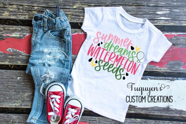Summer Dreams and Watermelon Seeds Kids Shirt