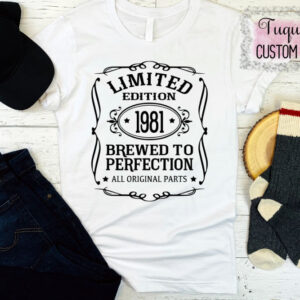 Limited Edition Brewed to Perfection Customizable Adult T-Shirt