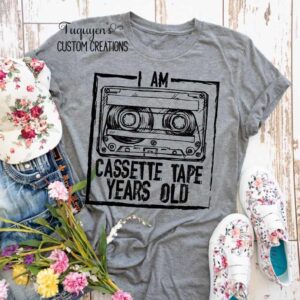 I'm Cassette Tape Years Old Funny Adult T-Shirt