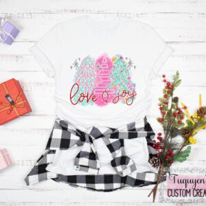 Love and Joy Christmas T-Shirt for Adults