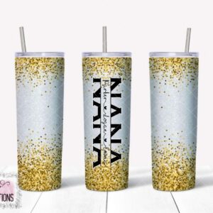 Personalized Mom Mama Mommy Grandma Nana Insulated 20 oz. Tumbler with Lid and Straw