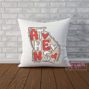 Athens Georgia Square Pillow