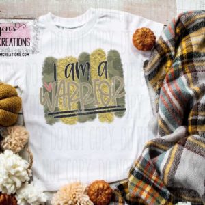 I Am A Warrior Childhood Cancer Awareness T-Shirt