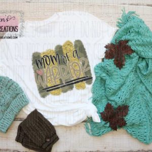 Mom of a Warrior Childhood Cancer Awareness T-Shirt