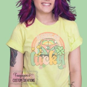 Happy Go Lucky St. Patrick's Day T-Shirt for Adults