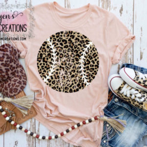 Leopard print baseball Tuquyen's Custom Creations