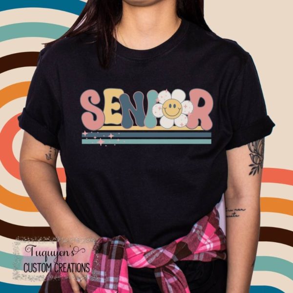 Colorful Retro Senior T-Shirt
