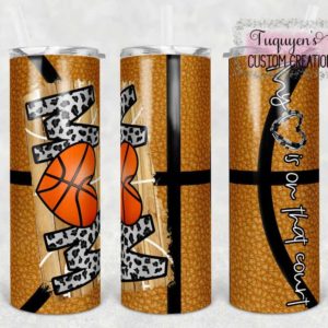 Basketball Mom Insulated 20 oz. Tumbler with Lid and Straw