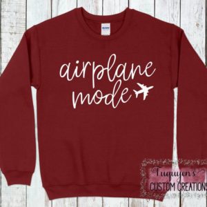 Airplane Mode Sweatshirt for Adults