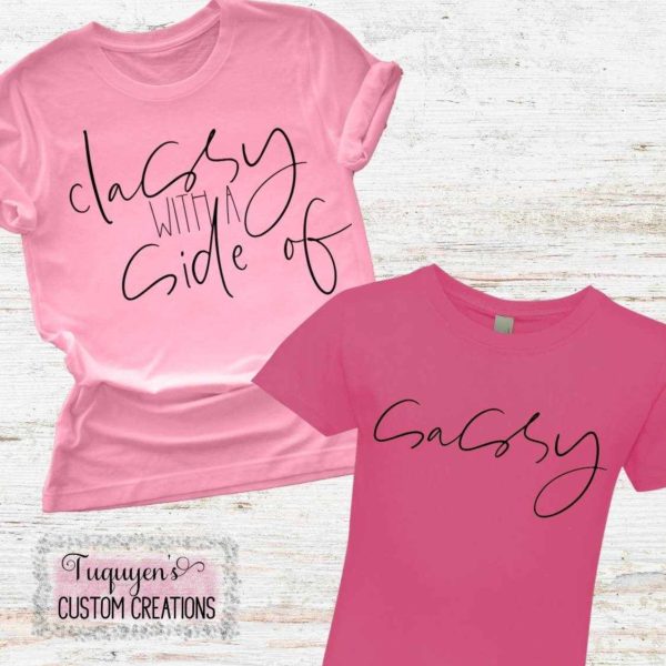 Classy with a Side of Sassy Mom & Me T-Shirt Bundle