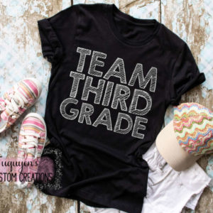 Team Third Grade Teacher T-Shirt for Adults