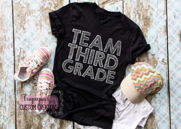 Team Third Grade Teacher T-Shirt for Adults